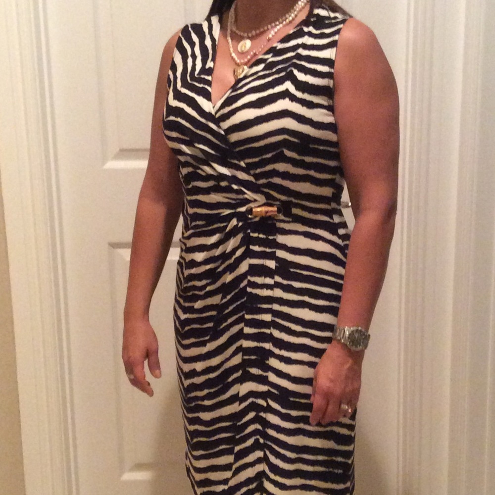 Zebra print dress.
